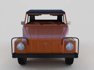 vw type 181 w interior top up 3D Model