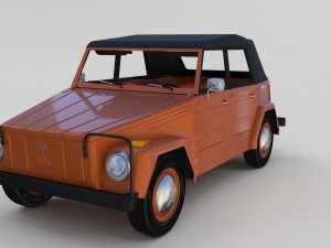 vw type 181 w interior top up 3D Model