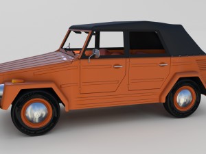 vw type 181 w interior top up 3D Model