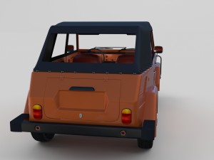 vw type 181 w interior top up 3D Model