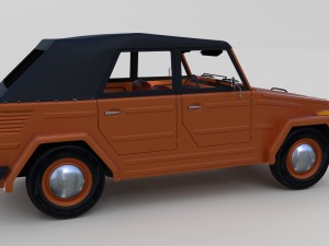 vw type 181 w interior top up 3D Model