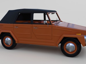 vw type 181 w interior top up 3D Model