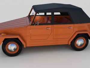 vw type 181 w interior top up 3D Model