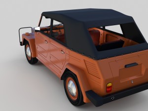 vw type 181 w interior top up 3D Model