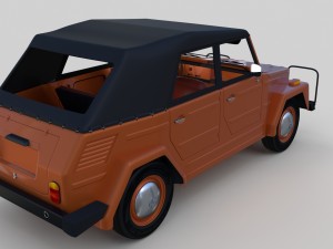 vw type 181 w interior top up 3D Model