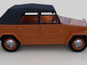 vw type 181 w interior top up 3D Model