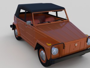 vw type 181 w interior top up 3D Model
