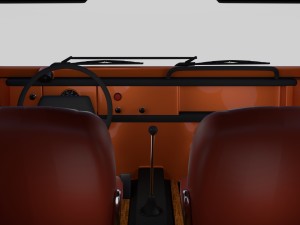 vw type 181 w interior top up 3D Model