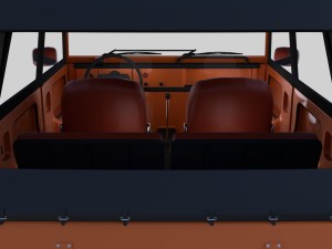vw type 181 w interior top up 3D Model