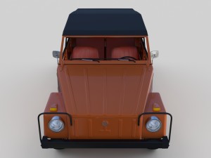 vw type 181 w interior top up 3D Model