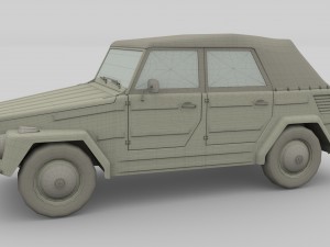 vw type 181 w interior top up 3D Model
