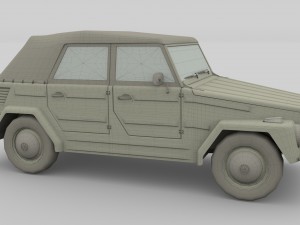 vw type 181 w interior top up 3D Model