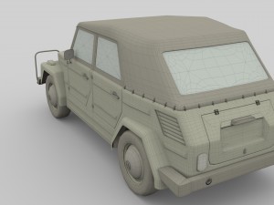 vw type 181 w interior top up 3D Model