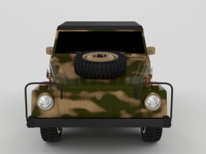 vw type 181 army 3D 모델