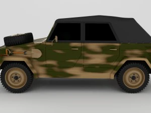 vw type 181 army 3D Model