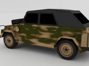 vw type 181 army 3D Model