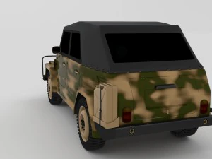 vw type 181 army 3D Model