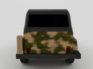 vw type 181 army 3D Model