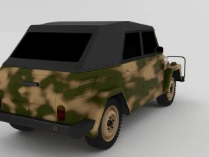 vw type 181 army 3D Model