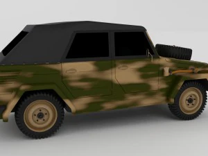 vw type 181 army 3D Model