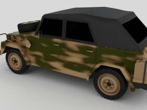 vw type 181 army 3D Model