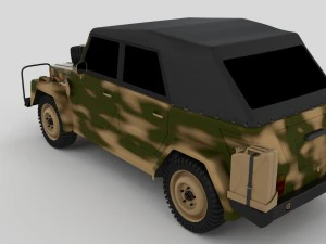 vw type 181 army 3D Model