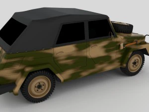 vw type 181 army 3D Model