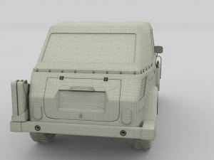 vw type 181 army 3D Model