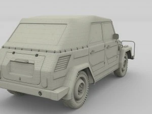 vw type 181 army 3D Model