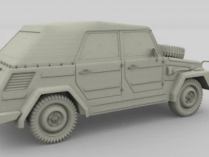 vw type 181 army 3D Model