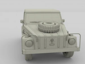vw type 181 army 3D Model