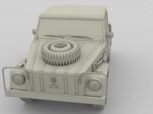 vw type 181 army 3D Model