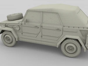 vw type 181 army 3D Model