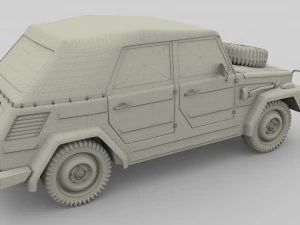 vw type 181 army 3D Model