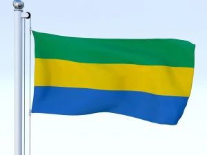 todo o pacote de bandeira africana Modelo 3D