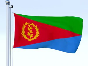 todo o pacote de bandeira africana Modelo 3D