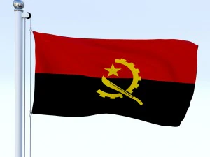 todo o pacote de bandeira africana Modelo 3D