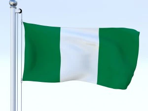 todo o pacote de bandeira africana Modelo 3D