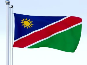 todo o pacote de bandeira africana Modelo 3D