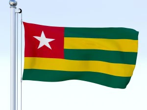 todo o pacote de bandeira africana Modelo 3D