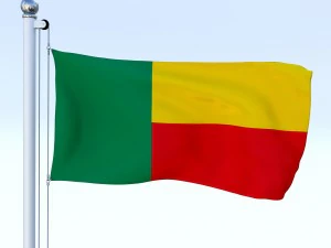 todo o pacote de bandeira africana Modelo 3D