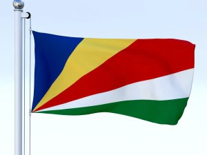 todo o pacote de bandeira africana Modelo 3D