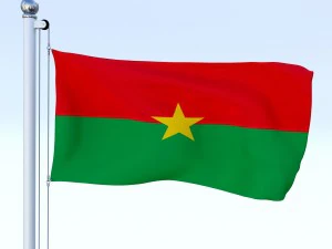 todo o pacote de bandeira africana Modelo 3D