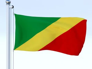todo o pacote de bandeira africana Modelo 3D