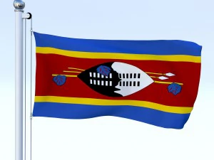 todo o pacote de bandeira africana Modelo 3D