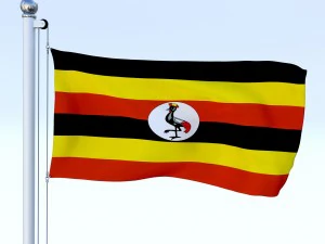 todo o pacote de bandeira africana Modelo 3D