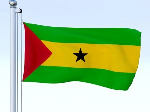 todo o pacote de bandeira africana Modelo 3D