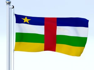 todo o pacote de bandeira africana Modelo 3D