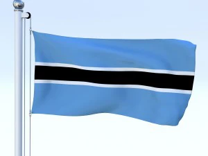 todo o pacote de bandeira africana Modelo 3D