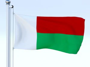 todo o pacote de bandeira africana Modelo 3D